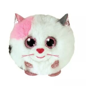 TY Puffies (Beanie Balls) Plush - MUFFIN the Cat (3 inch) - MWMTs Stuffed Toy‎